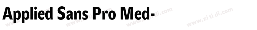 Applied Sans Pro Med字体转换